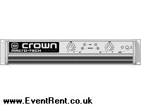 Crown ampcron macro-tech 1200w 2ch amp+I40